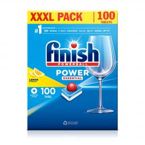 Photos - Cleaning Agent Finish Dishwasher Power Essential Tabs Lemon Pack 100 tablets 150742 