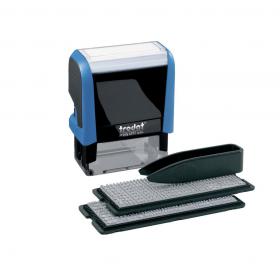 Trodat 4912 Printy Typo D-I-Y Stamp Kits Ink Tweezers and Lettering 3mm 4mm 4 Line Ref 43197 150872
