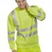 B-Seen Sweatshirt Hi-Vis Polyester 280gsm S Saturn Yellow Ref BSSENSYS *Up to 3 Day Leadtime*