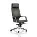 Adroit Xenon Black Shell Head Rest Black Leather 520x470x450-535mm Ref KC0216