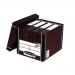 Bankers Box Premium Storage Box Presto Tall Woodgrain FSC Ref 7260503 [Pack 12] [12 for the price of 10]