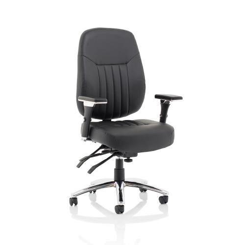 Cheap Stationery Supply of Sonix Barcelona Deluxe Operator Chair Leather Black OP000241 151509 Office Statationery