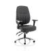 Sonix Barcelona Deluxe Operator Chair Leather Black Ref OP000241
