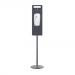 Pole Stand For Touch Free Dispenser (Not Included) Satin Grey 1425mm High Fits Code DIS13603