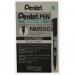 Pentel NMS50 Permanent Marker Fine Bullet Black 151894