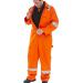 Click Fire Retardant Burgan Boilersuit Anti-Static Size 44 Orange Ref CFRASBBSOR44 *Up to 3 Day Leadtime*