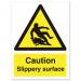 Stewart Superior Caution Slippery Surface Sign W150xH200mm Self-adhesive Vinyl Ref WO134SAV 152162