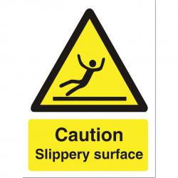 Cheap Stationery Supply of Stewart Superior Caution Slippery Surface Sign W150xH200mm Self-adhesive Vinyl WO134SAV 152162 Office Statationery