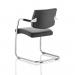 Trexus Havanna Visitor Chair Leather With Arms Black Ref BR000050