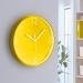 Leitz WOW Wall Clock 290x290x43mm Yellow Ref 90150016 152768