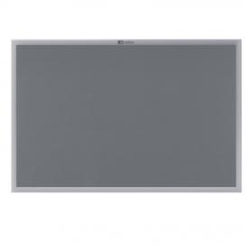 Nobo Europlus Felt Noticeboard with Fixings and Aluminium Frame W900xH600mm Grey Ref 30230157 153097