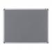 **Nobo EuroPlus Felt Noticeboard with Fixings and Aluminium Frame W1200xH900mm Grey Ref 30230158