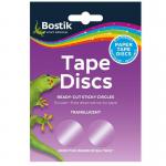 Bostik Tape Discs Ready-Cut Sticky Circles Clear Pack of 120 153144