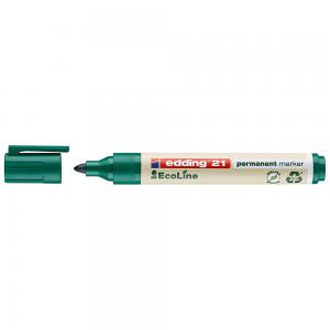 Edding 21 Ecoline Climate Neutral Bullet Tipped Permanent Marker Green