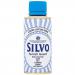 The picture shows a 175ml bottle of Diversey Cleaning and Maintenance Silvo Liquid Metal Polish Liquid. The bottle has a sleek silver and black design with the product name prominently displayed. The polish is visible through the clear bottle, giving off a shiny and reflective appearance. The label boasts the brands logo and promises of effective cleaning and maintenance.