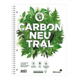 Silvine Notebook Carbon Ntral Wirebnd 80gsm Ruled Margin Perf Punched 4 Holes 120pp A4+ Ref R302 Pack of 5 153393