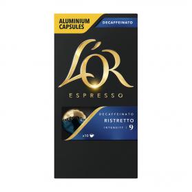 Lor Espresso Ristretto Decaffeinated Capsules for Lucente PRO Coffee Machine Ref 4028615 [Pack 10] 153939