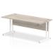 Trexus Rectangular Desk White Cantilever Leg 1800x800mm Grey Oak Ref I003081