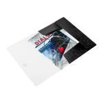 Leitz WOW 3 Flap Folder PP Elastic Straps A4 Black Ref 45990095 [Pack 10] 154000