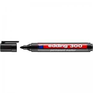 Edding Permanent Marker e-300 Black Ref 4-300001 Pack 10 154313