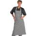 Click Workwear Chefs Bib Apron Black/White 32x40in Ref CCCBABLW34X40 *Up to 3 Day Leadtime*