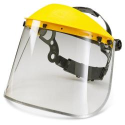 Cheap Stationery Supply of B-Brand Metal Edge Face Visor Universal 8in Clear/Yellow BBMEFV8 *Up to 3 Day Leadtime* Office Statationery