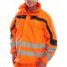 B-Seen Eton High Visibility Breathable EN471 Jacket Large Orange Ref ET46ORL *Up to 3 Day Leadtime*