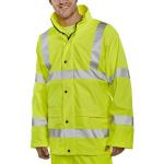 BSeen High-Vis Super B-Dri Breathable Jacket 3XL Saturn Yellow Ref PUJ471SY3XL *Up to 3 Day Leadtime* 154647