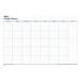 Mark-it Perpetual Month Planner Laminated with Notes Column W900xH600mm Ref MP