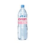Evian Natural Mineral Water Still Bottle Plastic 1.5 Litre Ref 143136 Pack 8 155121