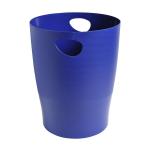 Exacompta Forever Waste Bin 15L Recycled Plastic Dia 263xH335 Blue Ref 453104D 155191