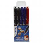 Pilot FriXion Erasable Rollerball Pens Medium 0.7 mm Black, Blue, Red Pack of 5 155565