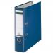 Leitz FSC Lever Arch File Plastic 80mm Spine Foolscap Blue Ref 11101135 [Pack 10]