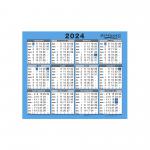 At-A-Glance 2024 Wall/Desk Calendar Year to View Gloss Board Binding 254x210mm White/Blue Ref 930 2024 155627
