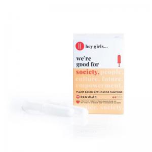 Hey Girls Regular Plant Based Applicator Tampons Pack 12 155662