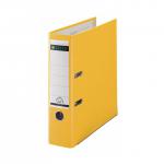 Leitz FSC Lever Arch File Plastic 80mm Spine A4 Yellow Ref 10101015 [Pack 10] 155861