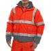 B-Seen Hi-Vis Two Tone Bomber Jacket Large Red/Grey Ref BD208REGYL *Up to 3 Day Leadtime*