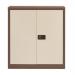 Trexus Two Door Steel Storage Cupboard 914x400x1000mm Coffee/Cream Ref E402A01-av5av6