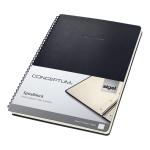 Sigel Conceptum Notebook Hard Cover Lined 4-hole Micro Perforated 160 Pages Black Ref CO821 156332