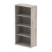 Trexus Office High Bookcase 800x400x1600mm 3 Shelves Grey Oak Ref I003229