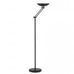 Unilux Dely Articulated LED Floor Lamp 30W 1.8m Black Ref 400095666 156431