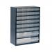 Raaco Workshop Kit 1-Cabinet 3-Steel Wall Panels 22-Assorted Clips 16-Storage Bins Easy Set-Up Ref 139830