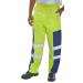 Click Workwear Trousers Hi-Vis Nylon Patch Yellow/Navy Blue 30 Ref PCTSYNNP30 *Up to 3 Day Leadtime*