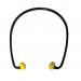 JSP SoundStop Ear Plugs PU Foam Yellow with Black Band Ref AEE090-070-2G1 [Pack 40]