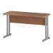 Trexus Rectangular Slim Desk Silver Cantilever Leg 1400x600mm Beech Ref I001680