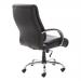 Adroit Drayton Heavy Duty Chair Black Leather 560x540x510-610mm Ref EX000191