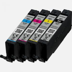 Canon CLI-581 Inkjet Cartridges 5.6ml BlackCyanMagentaYellow Pack 4