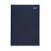 5 Star Office 2021 Diary Week to View Casebound and Sewn Vinyl Coated Board A4 297x210mm Blue