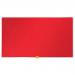 Nobo 32 inch Widescreen Felt Board 710x400mm Red Ref 1905310