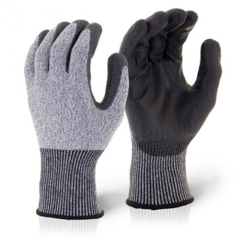 Click Kutstop Pu Coated Cut 5 Glove Black XL